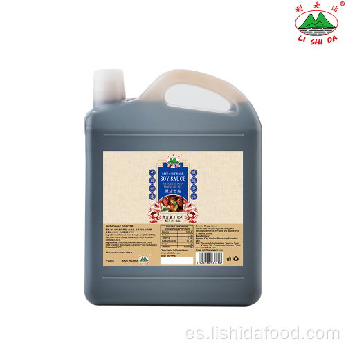 Salsa de soja oscura menos sal 1.86L